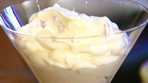 творожно-сливочный мусс с нектарином