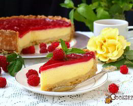 Творожный чизкейк с малиновым муссом