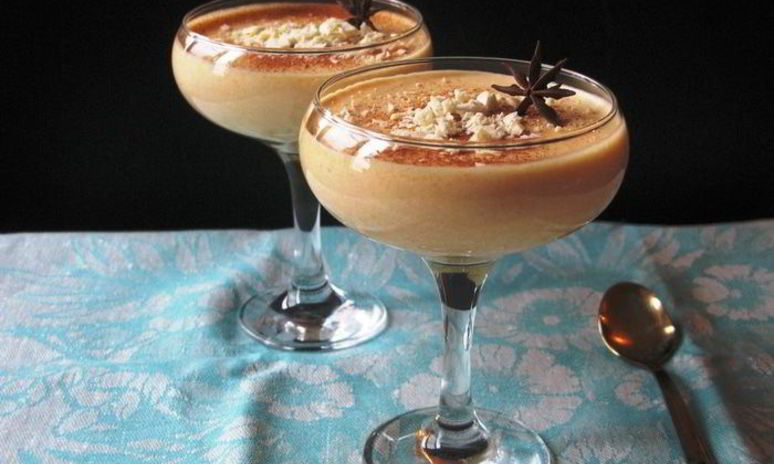 Рецепт тыквенного мусса с белым шоколадом и апельсином