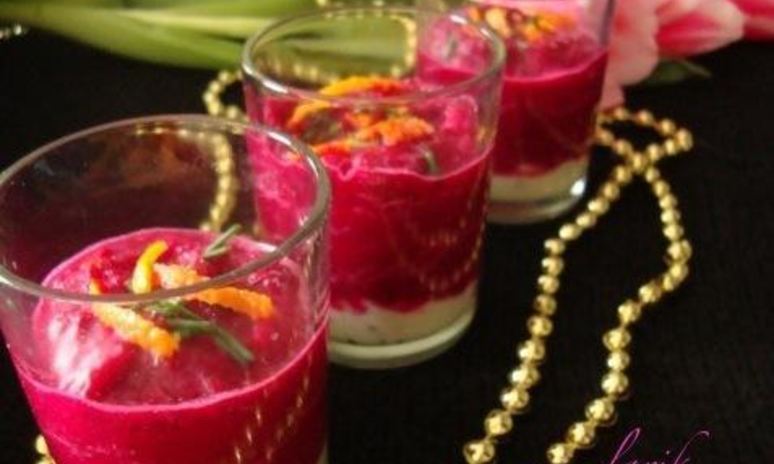 Рецепт верринов со свекольно-мандариновым муссом