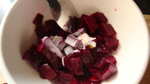 веррины со свекольно-мандариновым муссом