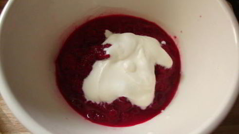 веррины со свекольно-мандариновым муссом