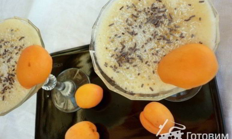 Рецепт яблочно-абрикосового мусс на сыворотке