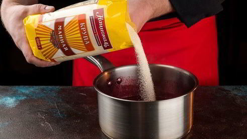 ягодный мусс с манной крупой