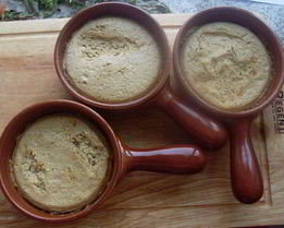 Запеченный мусс из белых грибов со сметаной