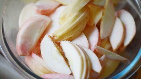 овсяный крамбл с яблоками