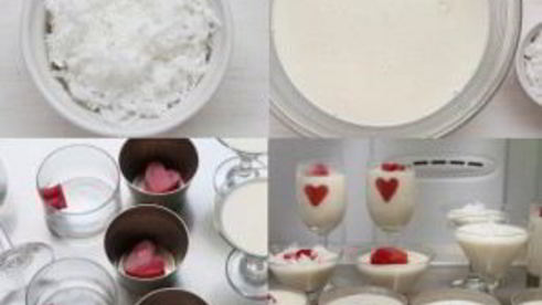 панна-котта на день влюбленных