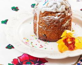 Быстрый вегетарианский кулич