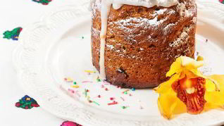 Быстрый вегетарианский кулич