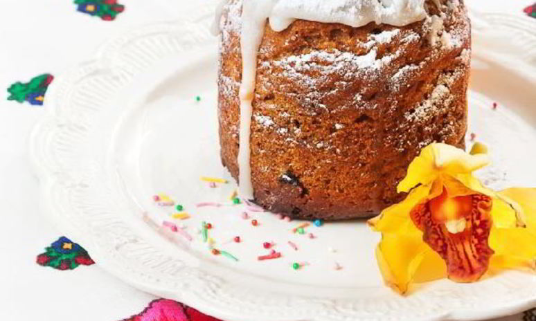 Рецепт быстрого вегетарианского кулича