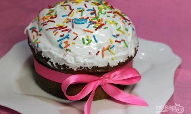 Рецепт кулича без дрожжей и яиц