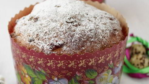 кулич творожный с вяленой клюквой