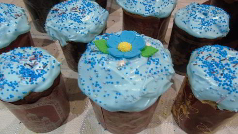 миндальный кулич