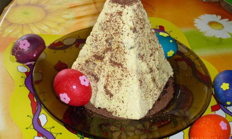 Рецепт нежной заварной пасхи с шафраном