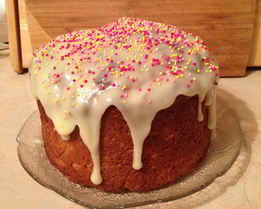 Пасхальный кулич на сливках