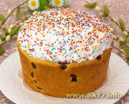 Пасхальный кулич на сметане