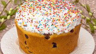 Пасхальный кулич на сметане