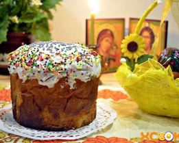 Пасхальный кулич с цукатами