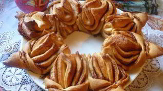 Пасхальный венок-цветок