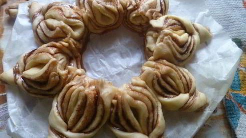 пасхальный венок-цветок