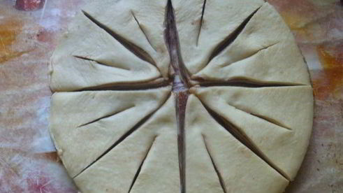 пасхальный венок-цветок