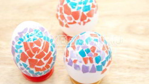 пасхальные яйца мозаика