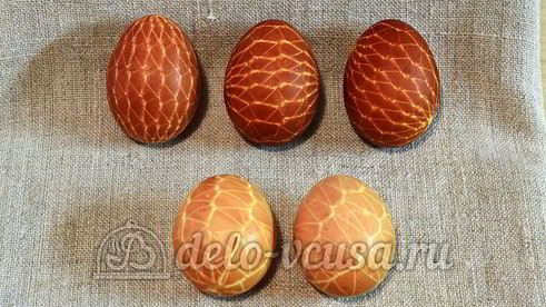 пасхальные яйца в сетку