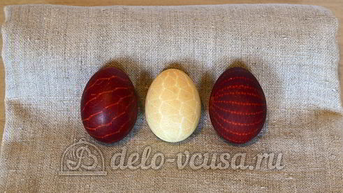 пасхальные яйца в сетку