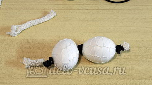 пасхальные яйца в сетку