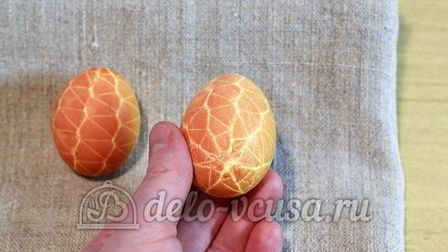 пасхальные яйца в сетку