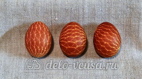 пасхальные яйца в сетку