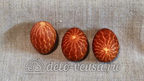 пасхальные яйца в сетку