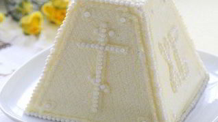 Печеная творожная пасха с цукатами