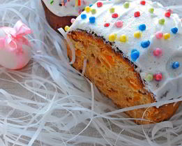 Простой кулич без дрожжей