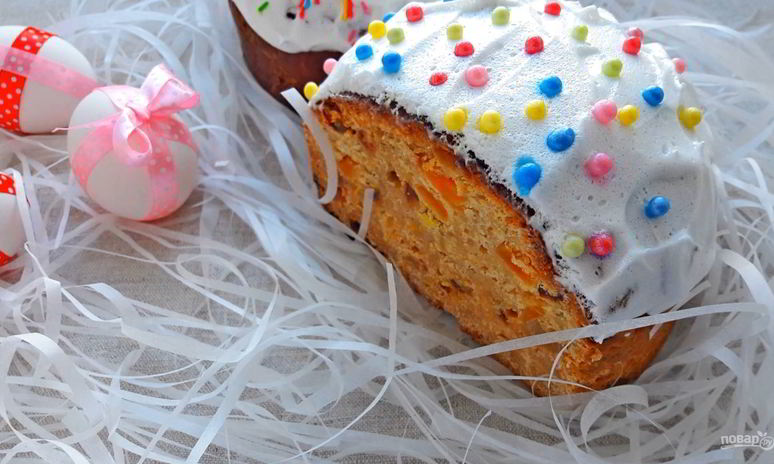 Рецепт простого кулича без дрожжей