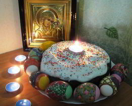 Шоколадный кулич на сливочках