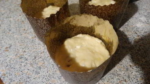 творожный кулич с итальянской меренгой