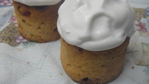 творожный кулич с итальянской меренгой