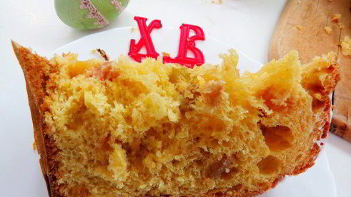 тыквенный кулич с лавандовой сливочной глазурью