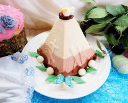 Заварная пасха Три шоколада