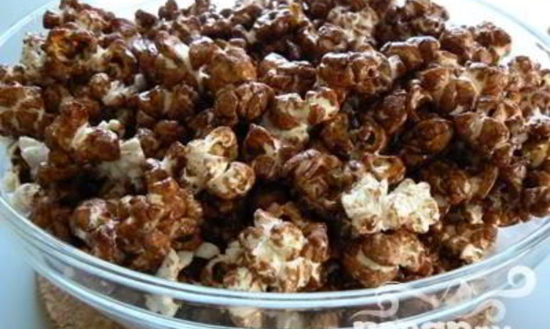 Рецепт попкорна с шоколадом и карамелью