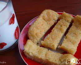 Пудинг из булки лимонный