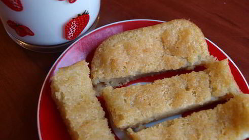 пудинг из булки лимонный