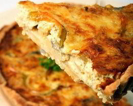 Пудинг из сладкого лука с пармезаном