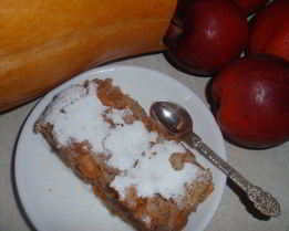 Пудинг тыквенный с яблоками