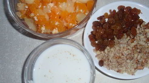 пудинг тыквенный с яблоками