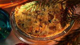 Рождественский пудинг с изюмом