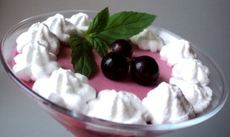 Рецепт черносмородинового суфле