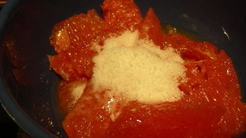 гратен-суфле с грейпфрутом