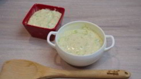 кабачковое суфле с индейкой под грибным соусом